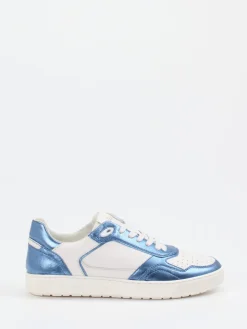 – Sneaker aus Metallic-Leder in Offwhite*Sioux Hot