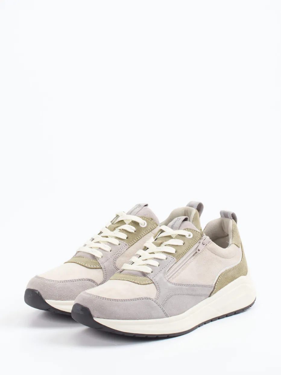 – Sneaker aus Veloursleder in Beige*Sioux Discount