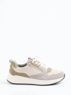 – Sneaker aus Veloursleder in Beige*Sioux Discount
