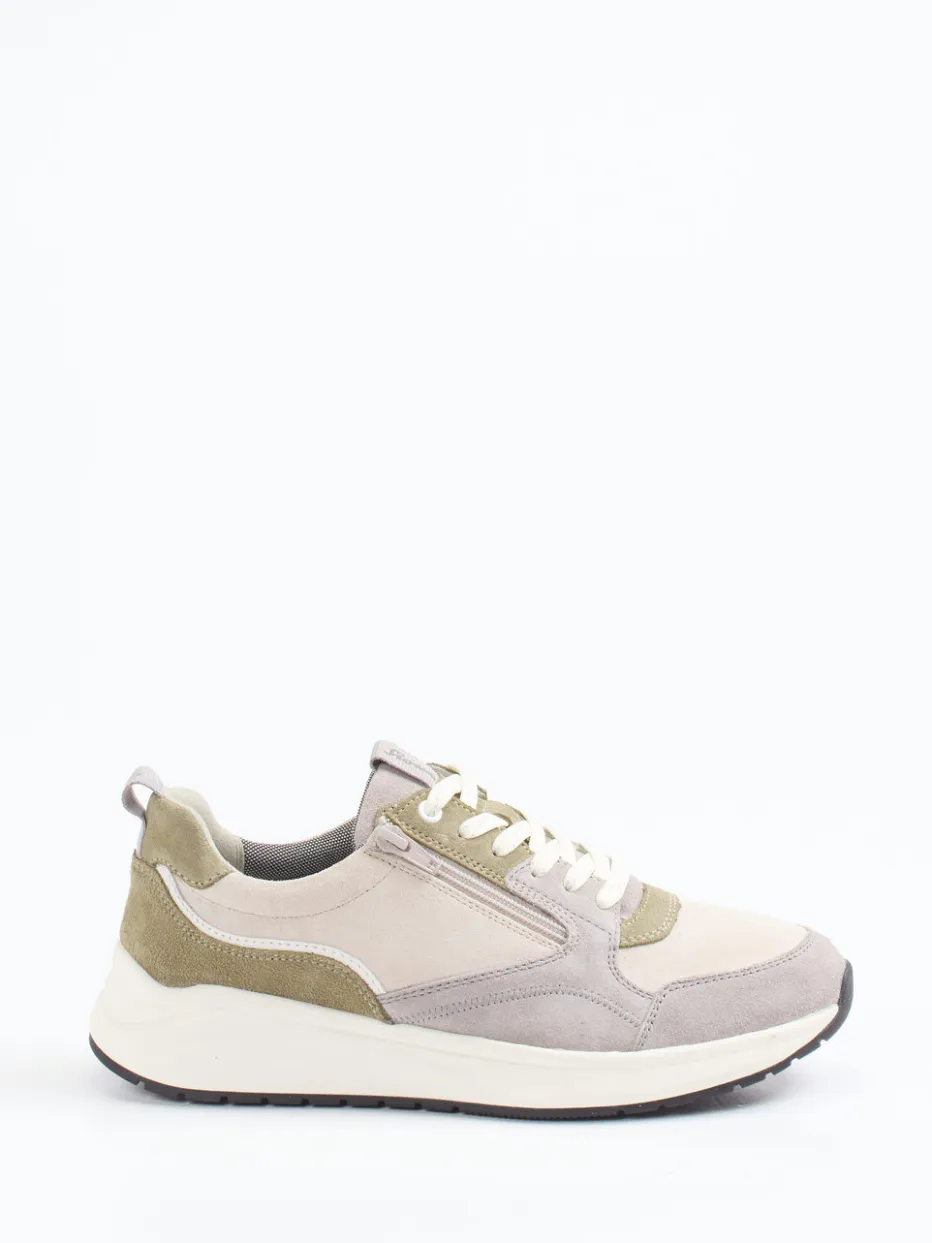 – Sneaker aus Veloursleder in Beige*Sioux Discount