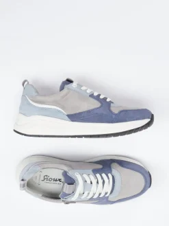 – Sneaker aus Veloursleder in Grau*Sioux Online