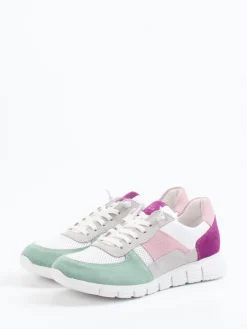 – Sneaker aus Veloursleder und Mesh*Sioux Discount