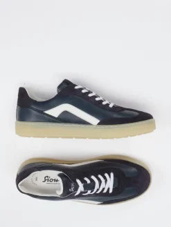 – Sneaker aus Velours- und Glattleder dunkel*Sioux Clearance