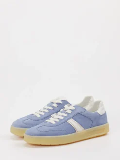 Damen Sioux – Sneaker aus Veloursleder Hell