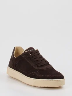 Damen Sioux – Sneaker aus Veloursleder Dunkel