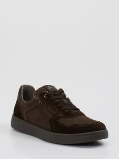 – Sneaker aus Veloursleder Dunkel*Sioux Outlet