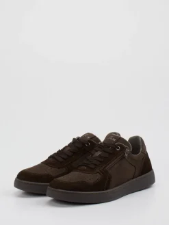 – Sneaker aus Veloursleder Dunkel*Sioux Outlet