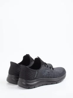 Herren Skechers – Slip-On Sneaker aus gestricktem Textil