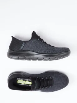 Herren Skechers – Slip-On Sneaker aus gestricktem Textil