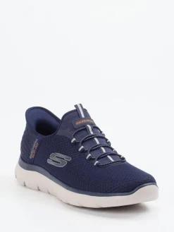 Herren Skechers – Slip-On Sneaker aus Mesh-Textil