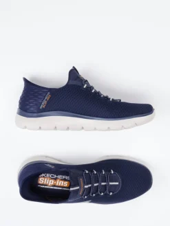 Herren Skechers – Slip-On Sneaker aus Mesh-Textil