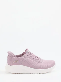 Damen Skechers – Slip-On Sneaker aus Meshtextil Flieder