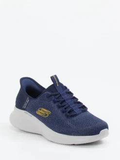 Herren Skechers – Slip-On Sneaker aus Mesh-Textil marine
