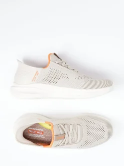 – Slip-On Sneaker aus Textilstrick Beige*Skechers Hot