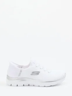 Damen Skechers – Slip-On Sneaker aus Textilmesh