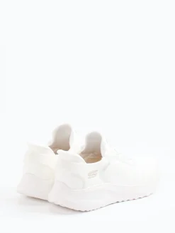 Damen Skechers – Slip-On Sneaker aus Textil in Offwhite