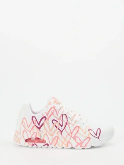 Damen Skechers – Sneaker aus Synthetik mit Herzprint