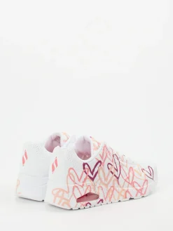 Damen Skechers – Sneaker aus Synthetik mit Herzprint