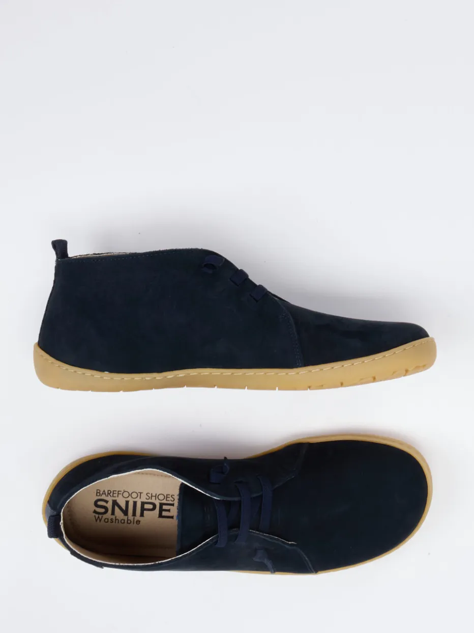 Herren Snipe – Barfußschuh aus Nubukleder Dunkel