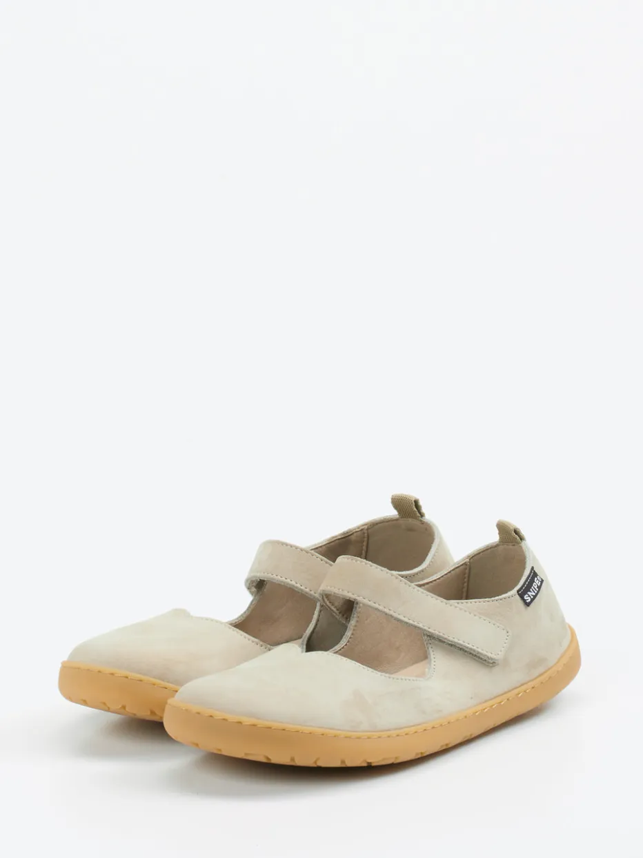 – Mary Janes aus Nubukleder in grau*Snipe