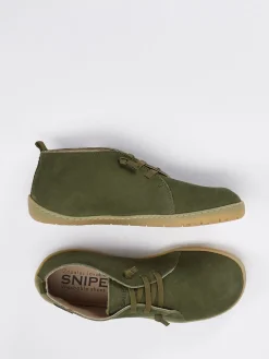 Damen Snipe – Schnürschuh aus Nubukleder oliv