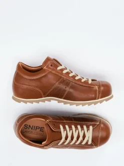 – Sneaker aus Juchtenleder cognac*Snipe Discount