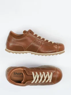 Herren Snipe – Sneaker aus Kalbleder cognac