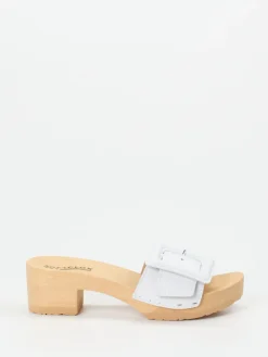 – Clogs aus Lammleder mit Holzsohle*Softclox Outlet