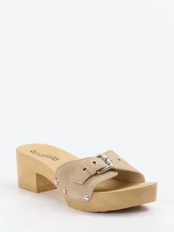 – Clogs aus Veloursleder in Beige*Softclox Discount