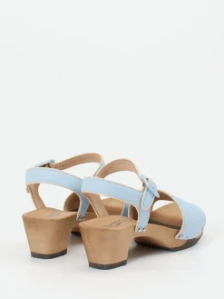 Damen Softclox – Clogsandalen aus Lammleder in Hell