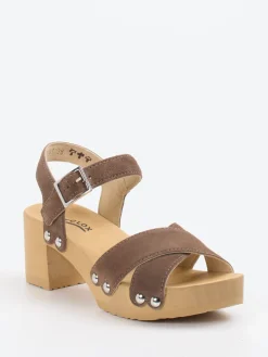 – Plateau-Sandalen aus Veloursleder*Softclox New