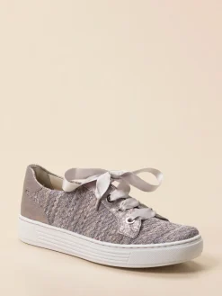 Damen Solidus – Freizeitsneaker aus Textil in Rosé-Metallic