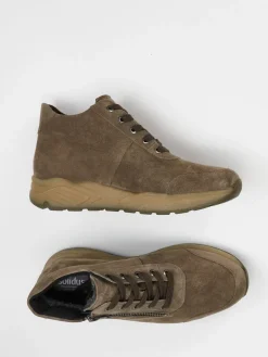 Damen Solidus – High-Top-Sneaker aus Veloursleder