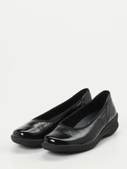 Damen Solidus – Komfort-Ballerinas aus Lackleder