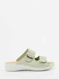 – Komfort-Pantolette aus Nubukleder Salbei*Solidus Outlet