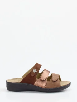 Damen Solidus – Komfort-Pantoletten aus Veloursleder