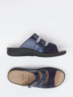 – Komfort-Pantolette aus Metallicleder*Solidus Clearance