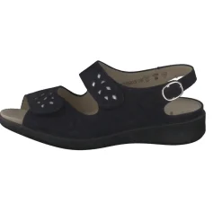 – Komfortsandale aus Nubukleder Dunkel*Solidus Outlet