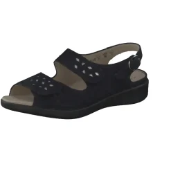 – Komfortsandale aus Nubukleder Dunkel*Solidus Outlet