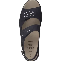 – Komfortsandale aus Nubukleder Dunkel*Solidus Outlet