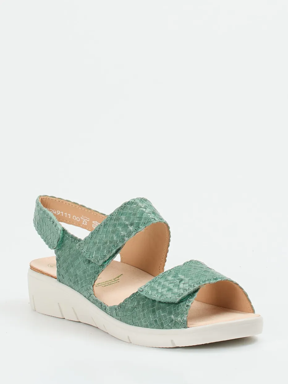 – Komfortsandale aus Flechtleder salbei*Solidus Sale