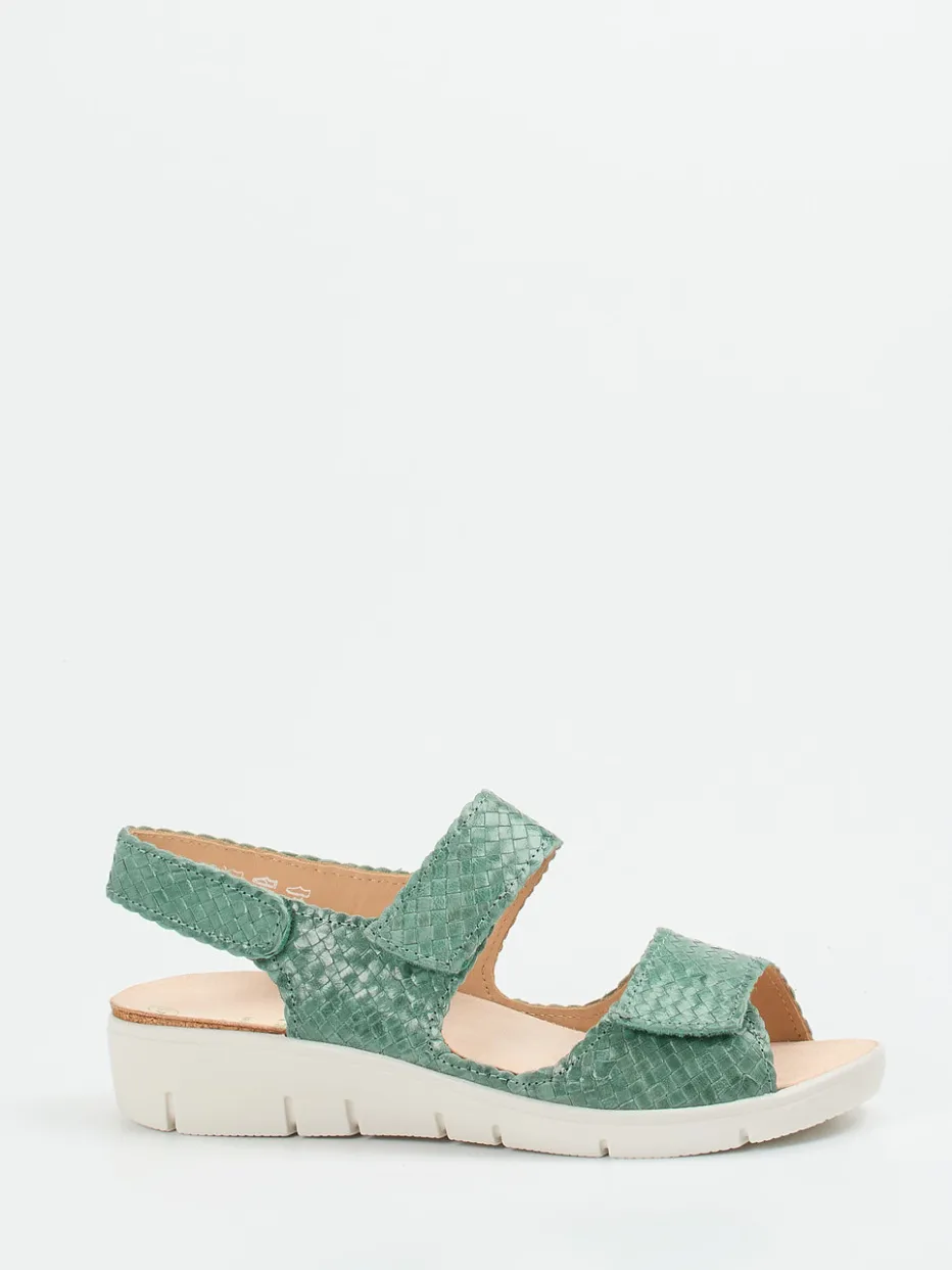 – Komfortsandale aus Flechtleder salbei*Solidus Sale