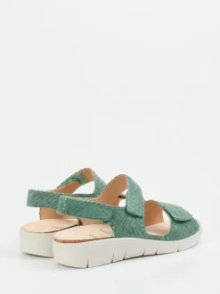 – Komfortsandale aus Flechtleder salbei*Solidus Sale