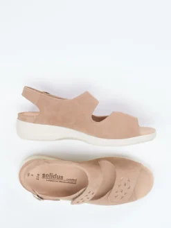 – Komfortsandale aus Nubukleder in*Solidus Sale