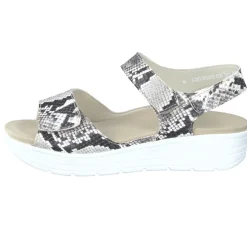 – Komfortsandale aus geprägtem Leder*Solidus Clearance