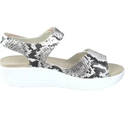 – Komfortsandale aus geprägtem Leder*Solidus Clearance