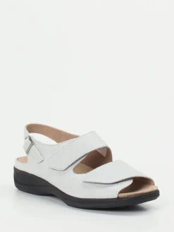 Damen Solidus – Komfort-Sandale aus geprägtem Leder