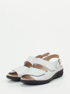 Damen Solidus – Komfort-Sandale aus geprägtem Leder