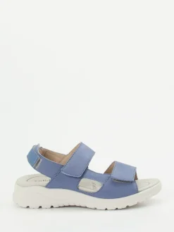 Damen Solidus – Komfortsandalen aus Nubukleder jeans