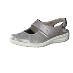 – Komfort-Slingback aus Stretchleder silber*Solidus Clearance